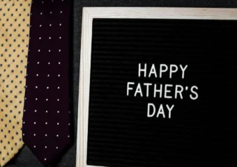 Foto de um quadro escrito "Happy father's day"