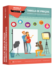 Tabela de Preços e Salários em Serviços Fotográficos